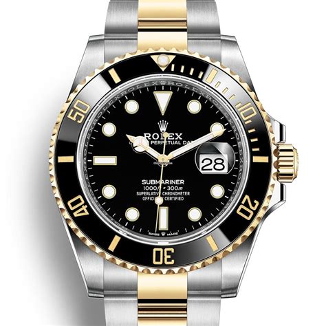 rolex submariner dorado y negro|Rolex Submariner.